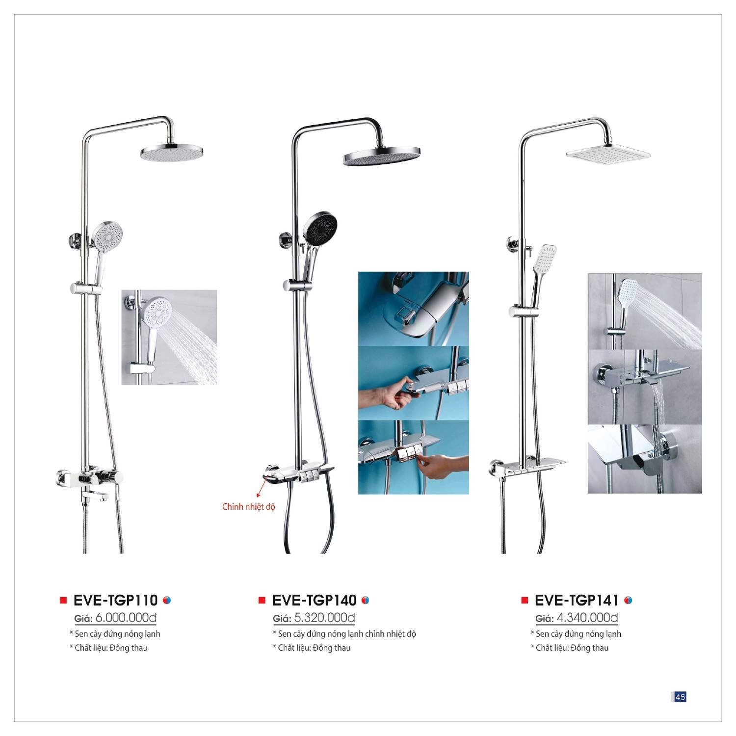 Thiết bị vệ sinh EVEREST Catalogue và Bảng giá mới nhất 2025 /Page 45
